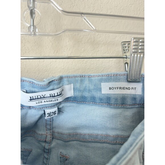 Judy Blue Los Angeles Size 3/26 Light Wash Boyfriend Fit Distressed Jeans - Picture 6 of 6